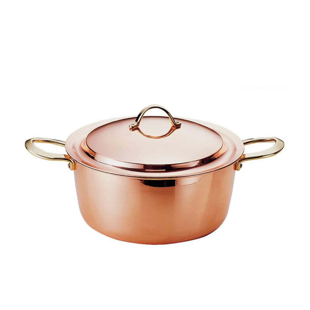 新品未使用 新光金属 銅ソースポット 18cm プレイクッキング PL-1706 Amazon｜新光金属(Sinkoukinzoku) 両手鍋 素銅 18cm プレイクッキング